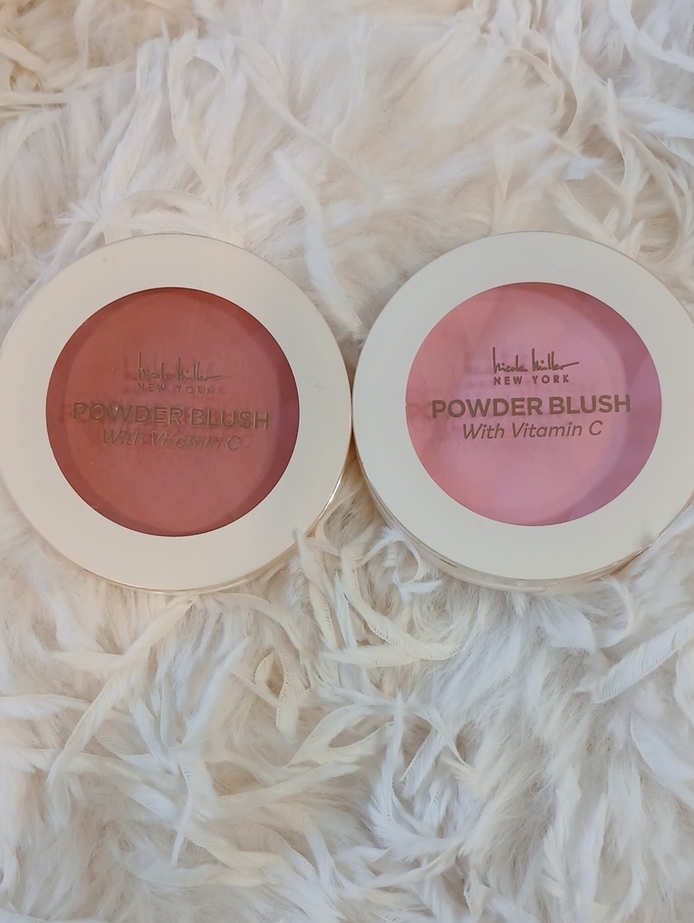 Nicole Miller Powder Blush With Vitamin C - Pink 2 pk